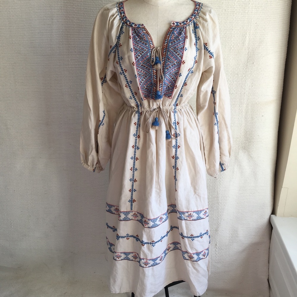 LoveShackFancy OS Fall Embroidered Cotton Dress - Picture 2 of 8